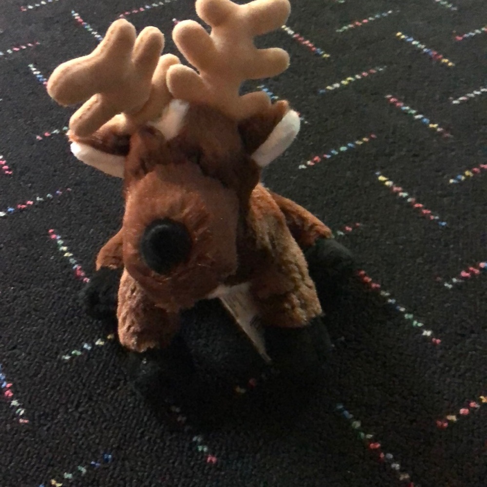 Webkinz reindeer with tag